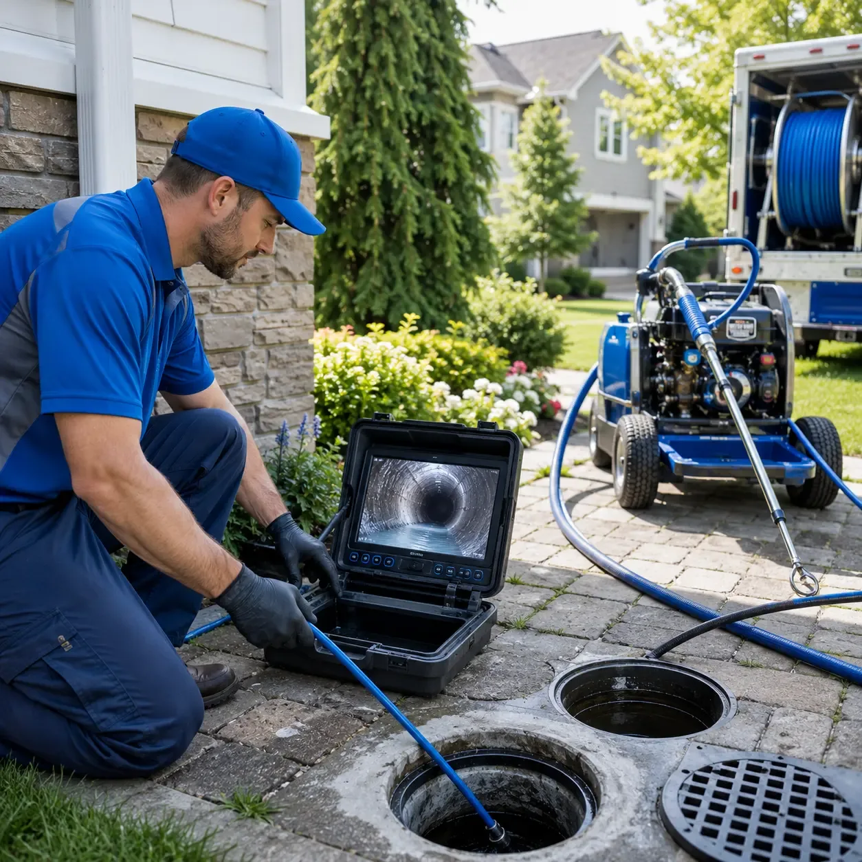 Outdoor drain cleaning professionals serving Ebro, FL
